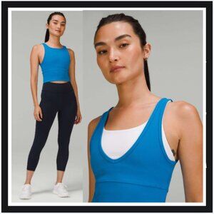 Lululemon Power Pivot Ribbed Tank Top Poolside